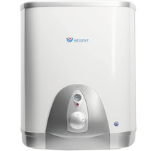 Warmwasserspeicher mit Regler und Regent Logo