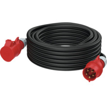 CEE-Verlängerungskabel 20 m IP44 H07RN-F 5x1,5 schwarz