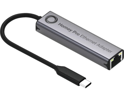 Homey Pro Ethernet Adapter mit USB-C Anschluss