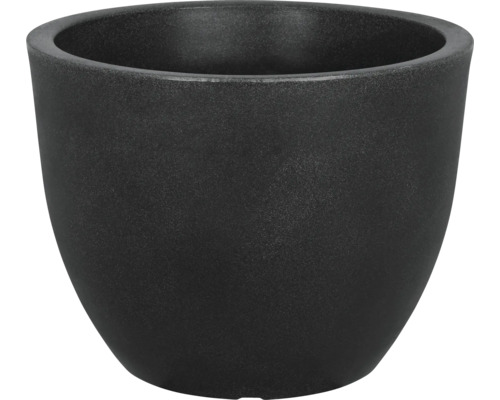 Pflanzkübel geli Rimini Kunststoff Ø 60 H 45,5 cm anthrazit Schwarzer Blumentopf aus Kunststoff