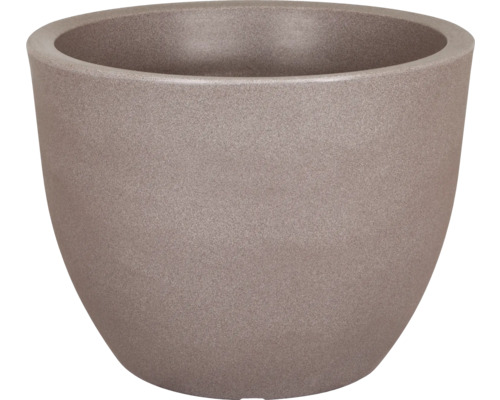 Pflanzkübel geli Rimini Kunststoff Ø 60 H 45,5 cm taupe