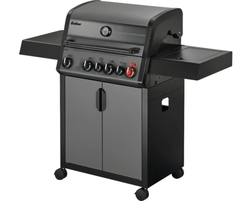 Gasgrill Enders HYDE 4 SIKR Turbo mit 800 °C Hochleistungshitzezone, SWITCH GRID™, Infrarot-Backburner und Seitenkocher