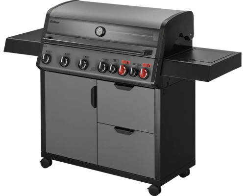 Gasgrill Enders HYDE 6 SIKR Turbo mit 2x 800 °C Hochleistungshitzezone, SWITCH GRID™, Infrarot-Backburner und Seitenkocher