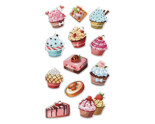 Abbildung verschiedener Kuchen und Cupcakes