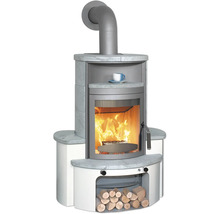 Kaminbausatz Hark Avenso GT ECOplus Naturstein grau 6 kW