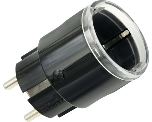 Schutzkontaktstecker mit klarer Abdeckung