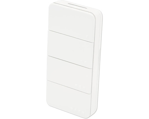 Weiße Funk-Fernbedienung mit vier Tasten