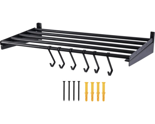 Wandhandtuchhalter mit Haken und Befestigungsmaterial