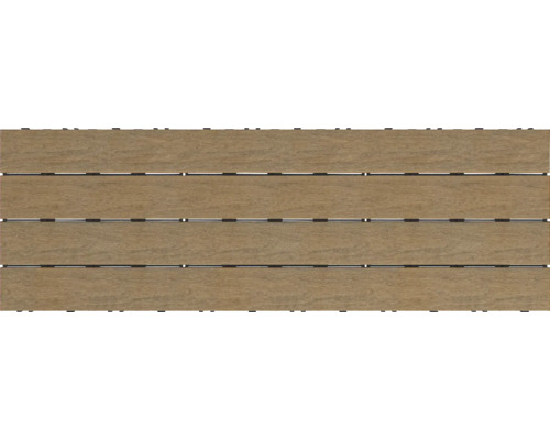 Gartenfliese Konsta WPC 90,8 x 30,8 cm braun co-extrudiert Verbundfliesen aus Holz für den Außenbereich