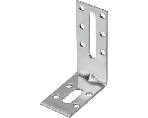Winkelverbinder aus Metall mit Befestigungslöchern