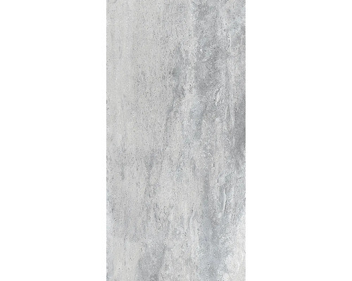 Vinyl-Fliese Dryback Crater Dryback grau zu verkleben 300x600x2 mm Graue Bodenfliese mit matter Oberfläche