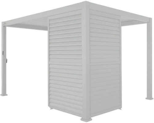 Pergola mit Lamellenwand für den Außenbereich