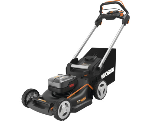 Aufsitzrasenmäher mit Grasfangsack von Worx