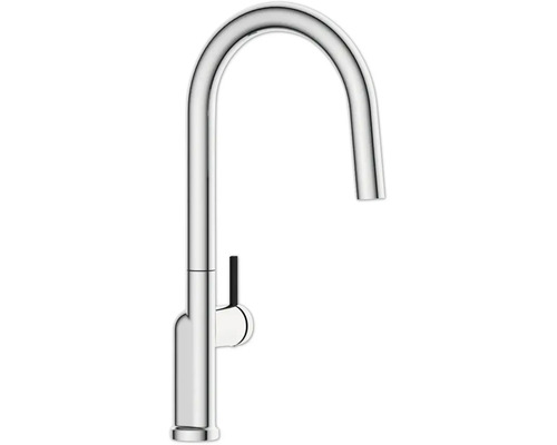 Küchenarmatur aus Metall mit hohem Auslauf