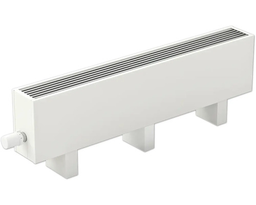 Licon Heat Standkonvektor KORALINE Optimal LKO H 600 x L 2600 x T 80 mm weiß Heizkörper mit Thermostatventil und Standfüßen