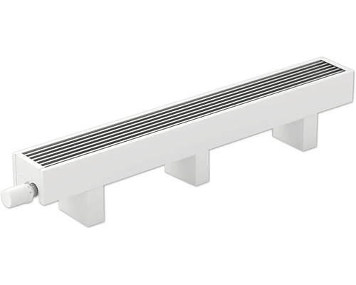 Licon Heat Standkonvektor KORALINE Optimal LKO H 250 x L 2800 x T 80 mm weiß Weißer Bankheizkörper mit Thermostatventil