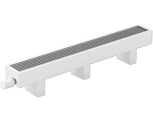 Licon Heat Standkonvektor KORALINE Optimal LKO H 250 x L 3000 x T 80 mm weiß Weißer Bankheizkörper mit Thermostatventil