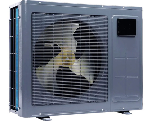 Klimaanlage Außeneinheit mit Ventilator und Gitter