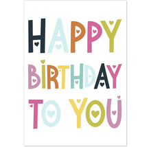 Illustration mit den Worten Herzlichen Glückwunsch zum Geburtstag