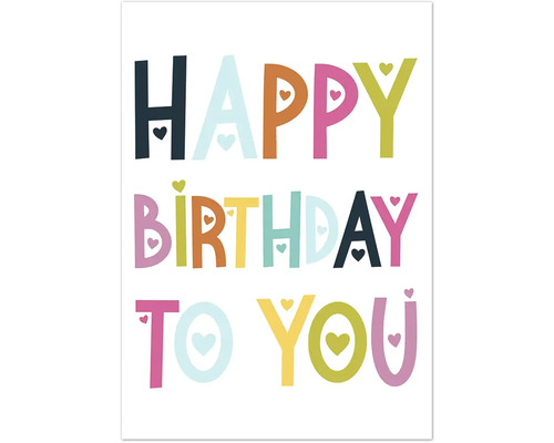Illustration mit den Worten Herzlichen Glückwunsch zum Geburtstag