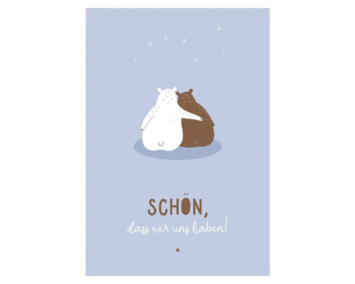Grußkarte Happy Days Schön, dass wir uns haben 12,5x17,5 cm