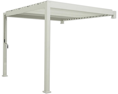 Freistehende Aluminium Pergola mit Lamellendach und Kurbel