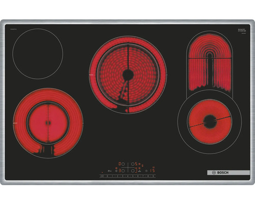 Glaskeramikkochfeld mit fünf Kochzonen