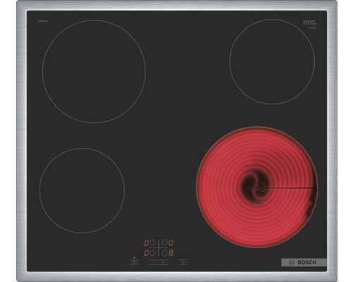 Bosch Kochfeld mit vier Kochzonen, davon eine beheizt