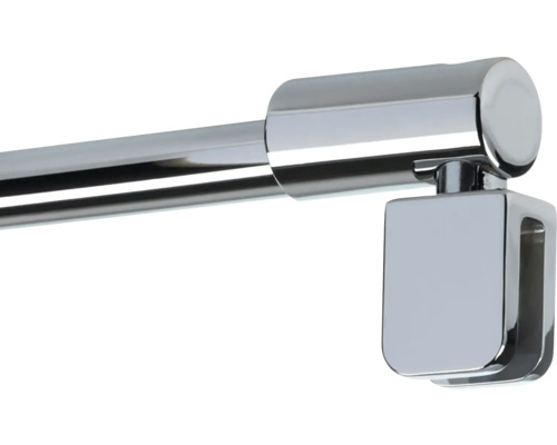 Detailansicht einer Duschstange mit Halterung