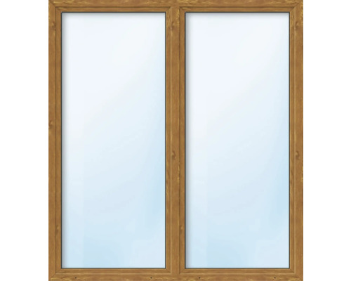 ARON Basic+ Kunststofffenster 2 Flügelig (Dreh-Kipp/Dreh-Kipp) mit festem Pfosten 145x210 cm Golden Oak (Förderfähig) ARON Basic+ Kunststofffenster 2 Flügelig (Dreh-Kipp/Dreh-Kipp) mit festem Pfosten 145x210 cm Golden Oak (Förderfähig)