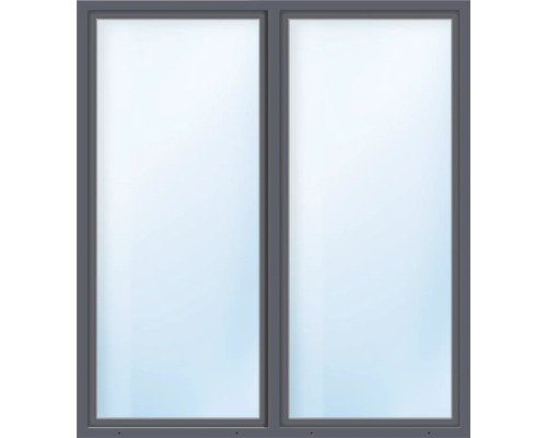 ARON Basic+ Kunststofffenster 2 Flügelig (Dreh-Kipp/Dreh-Kipp) mit festem Pfosten 145x190 cm RAL 7016 anthrazitgrau DIN Rechts (Förderfähig) ARON Basic+ Kunststofffenster 2 Flügelig (Dreh-Kipp/Dreh-Kipp) mit festem Pfosten 145x190 cm RAL 7016 anthrazitgrau DIN Rechts (Förderfähig)