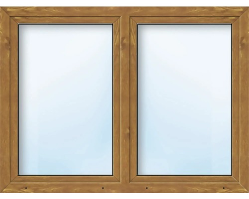 ARON Basic+ Kunststofffenster 2 Flügelig (Dreh-Kipp/Dreh-Kipp) mit festem Pfosten 150x160 cm Golden Oak (Förderfähig) ARON Basic+ Kunststofffenster 2 Flügelig (Dreh-Kipp/Dreh-Kipp) mit festem Pfosten 150x160 cm Golden Oak (Förderfähig)