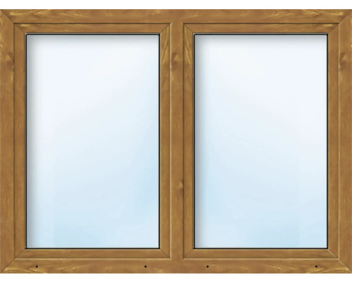 ARON Basic+ Kunststofffenster 2 Flügelig (Dreh-Kipp/Dreh-Kipp) mit festem Pfosten 160x150 cm Golden Oak (Förderfähig) ARON Basic+ Kunststofffenster 2 Flügelig (Dreh-Kipp/Dreh-Kipp) mit festem Pfosten 160x150 cm Golden Oak (Förderfähig)