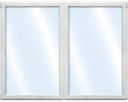ARON Basic+ Kunststofffenster 2 Flügelig (Dreh/Dreh-Kipp) mit beweglichem Pfosten (Stulp) 115x125 cm Golden Oak (Förderfähig)