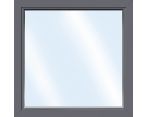 ARON Basic+ Kunststofffenster Festelement 85x90 cm RAL 7016 anthrazitgrau (Förderfähig) ARON Basic+ Kunststofffenster Festelement 85x90 cm RAL 7016 anthrazitgrau (Förderfähig)