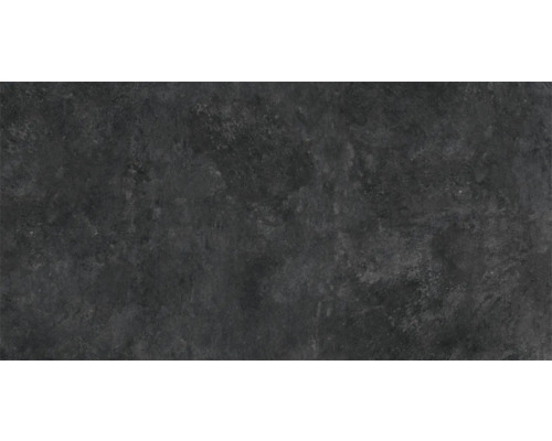 Dunkle Feinsteinzeugfliese mit Steinoptik
