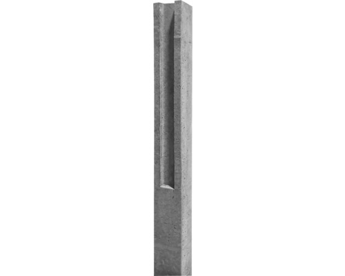 Einzelner Betonpfosten mit Nut