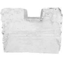 Anfangspfosten Mediterran Klassik Stein 215/275 x 12,5 x 12 cm grau