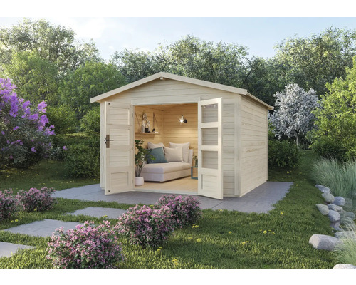 Gartenhaus Karibu Tann 8 330 x 330 cm natur