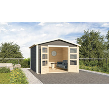 Gartenhaus Karibu Tann 8 330 x 330 cm terragrau