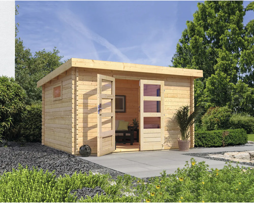 Gartenhaus Karibu Tossens 4 377 x 333 cm natur