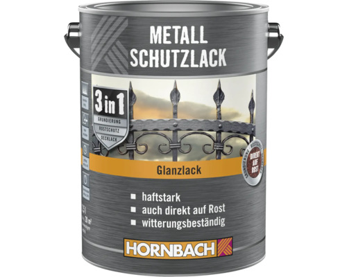 Dose Metall Schutzlack mit Rostschutz von Hornbach
