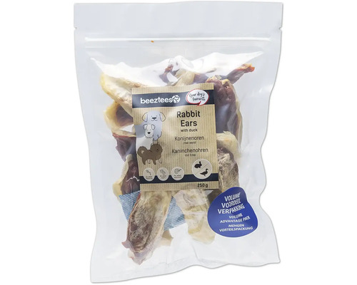 Beutel Hundeohren vom Kaninchen mit Ente von Beeztees