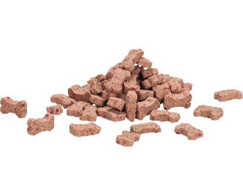 Haufen Hundesnacks in Knochenform