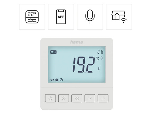 Hama Smart Home Heizkörperthermostat zur Steuerung der Raumtemperatur