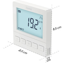 hama Smartes Raumthermostat für Fußbodenheizung Unterputz weiß 176629