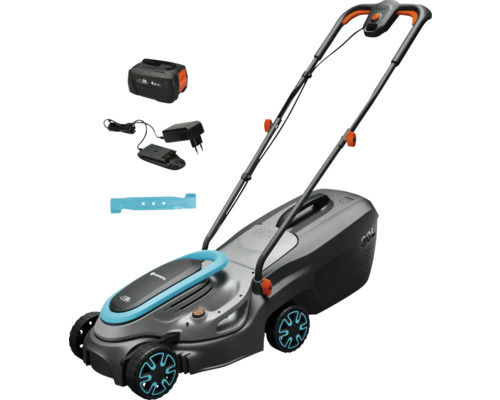 Akku-Rasenmäher GARDENA PowerMax 32/18V 32cm inkl. Akku 4 Ah, Ladegerät und zusätzlichem Ersatzmesser 04121-20