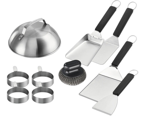 Enders Grillbesteck-Set mit Grillglocke, Grillspatel, Grillring und Grillbürste