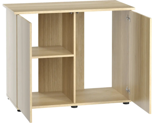 Unterschrank mit zwei offenen Türen und einem Regalfach