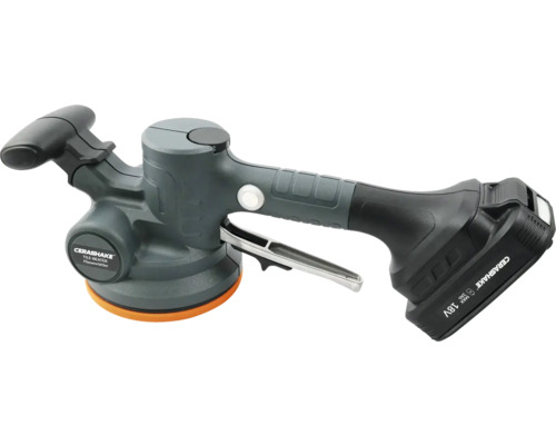 Fliesenrüttler für 18V Akkus, Fliesen Vibrationsgerät, mit verstellbarer Geschwindigkeit, 130 mm Saugnapf, 100kg Adsorption, inkl. 2 Akkus (2,0 Ah) und Ladegerät im Koffer Fliesenrüttler mit Akku